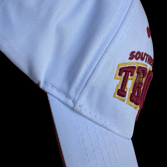 Top of the World USC TROJANS hat white red yellow embroidered one size fits all - Picture 8 of 14